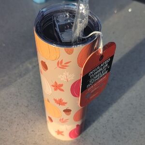 Insulated Tumbler with Fall Design